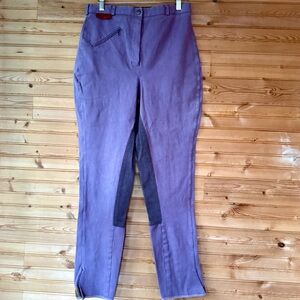 Neddys Horse Riding Pants Lavender Sz L/30 equestrian breeches jodhpur dressage